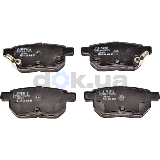 J3612034 Nipparts Тормозные колодки