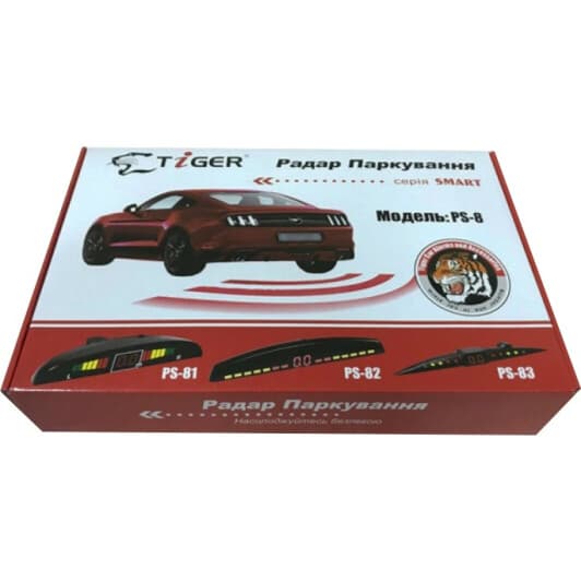 Парктроник Tiger PS-81 с черными датчиками 8 шт.