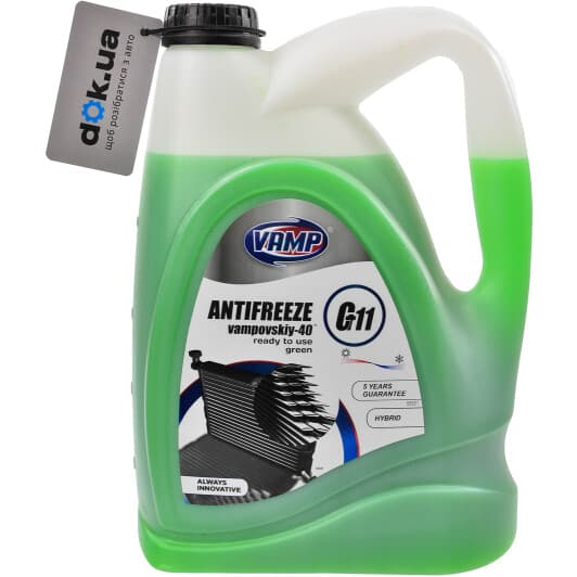 VAMP CT11 G11 зеленый -30 °C, 5 л (7695) готовый антифриз