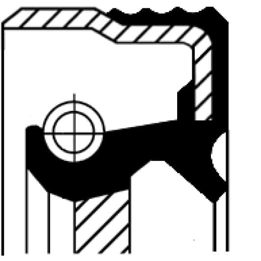 12014404 Corteco Сальник коленвала