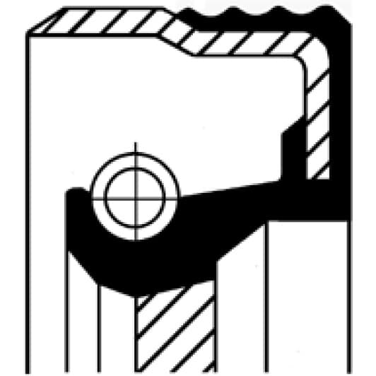 12012411 Corteco Сальник розподільного вала