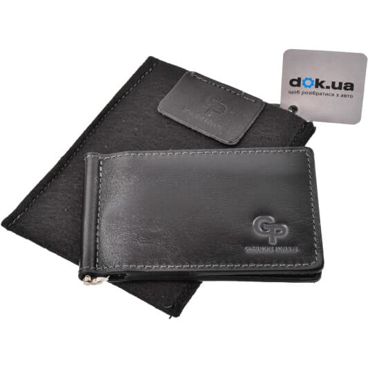 Зажим для купюр Grande Pelle 11475 без логотипа авто цвет черный