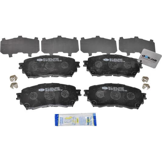 182126 Icer Гальмівні колодки для Mazda 6