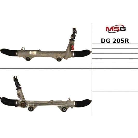 dg205r MSG (відновлення) Рулевая рейка для Dodge Durango