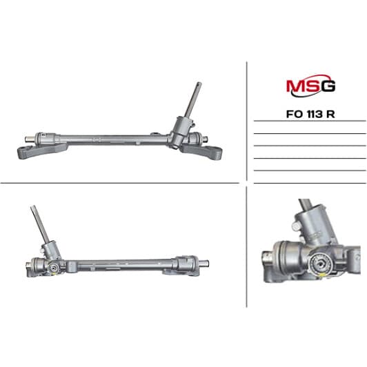 fo113r MSG (відновлення) Рулевая рейка