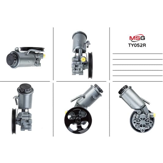 ty052r MSG (відновлення) Насос ГУР для Toyota Yaris