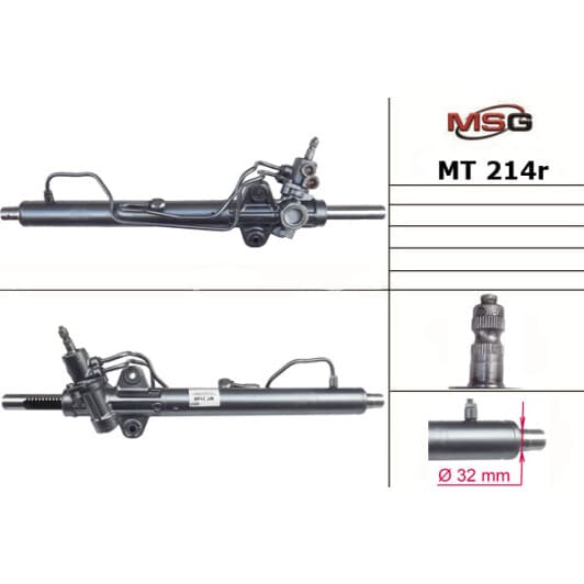 mt214r MSG (відновлення) Рулевая рейка для Mitsubishi L200
