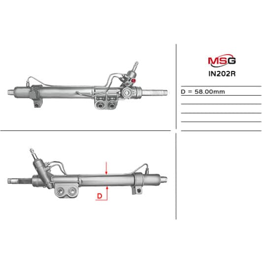 in202r MSG (відновлення) Рулевая рейка
