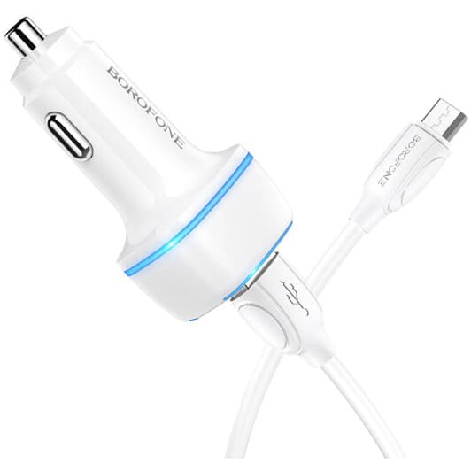 USB зарядка в авто Borofone BZ14 BZ14MW