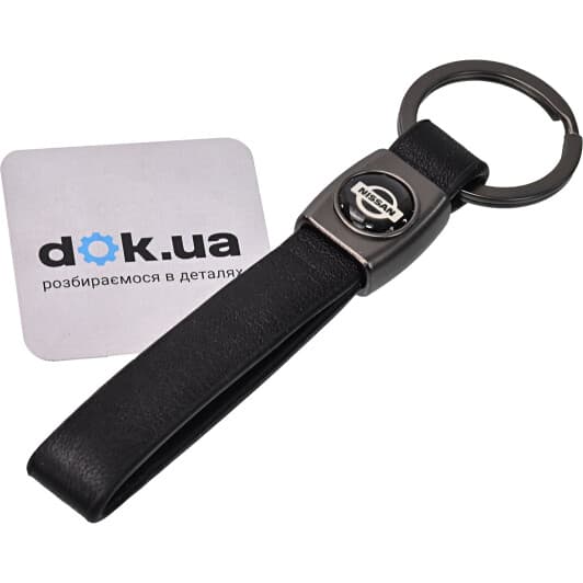 Брелок Vitol з логотипом Nissan чорний 60052