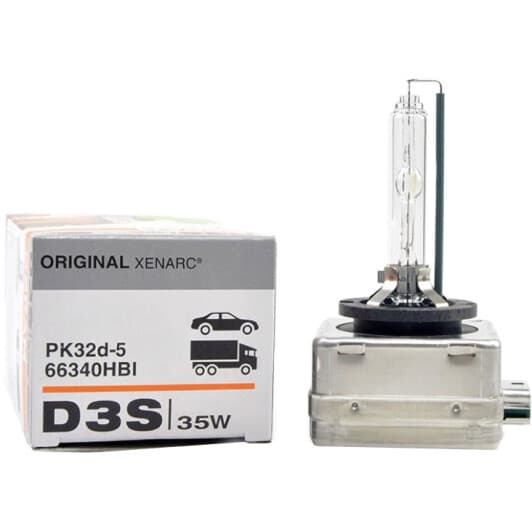 Автолампа Osram Xenarc Original D3S PK32d-5 35 W прозрачная 66340HBI