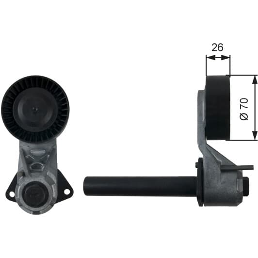 T39203 Gates Натяжной ролик поликлинового ремня