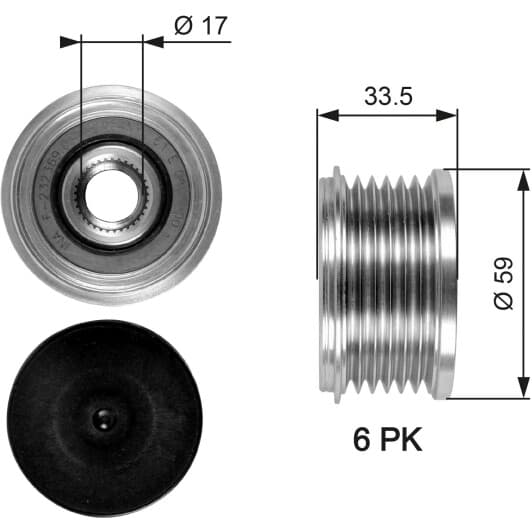 OAP7080 Gates Муфта генератора