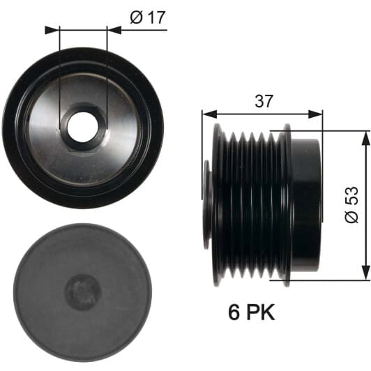 OAP7015 Gates Муфта генератора