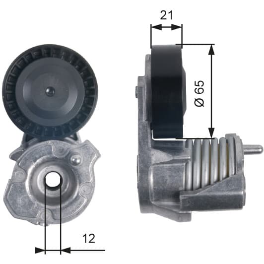 T39145 Gates Натяжной ролик поликлинового ремня