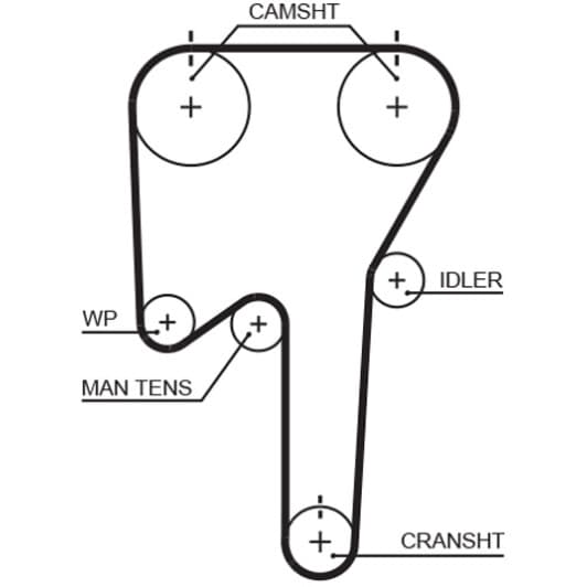 5553XS Gates Ремінь ГРМ