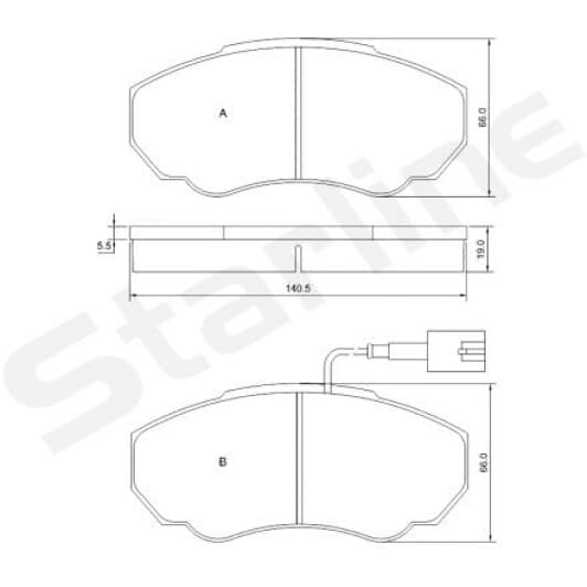 BD S839P Starline Тормозные колодки