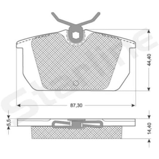 BD S822P Starline Тормозные колодки