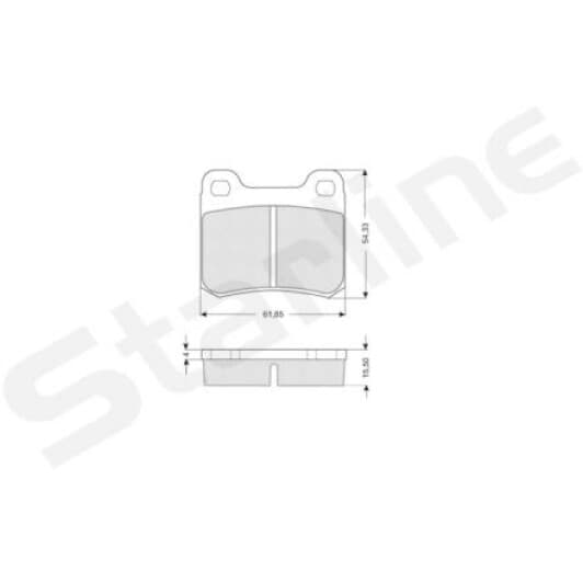 BDS190 Starline Гальмівні колодки