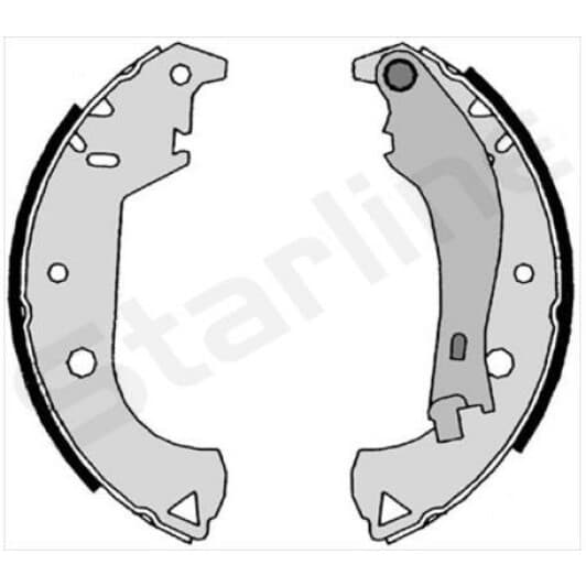 BC07810 Starline Тормозные колодки