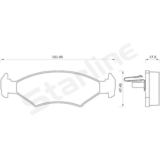 BDS036 Starline Тормозные колодки