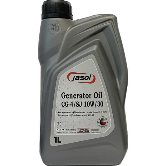Моторное масло 4T Jasol Generator Oil 10W-30 полусинтетическое