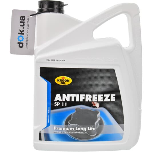 Kroon Oil Premium Long Life SP 11 G11 синьо-зелений 5 л (32954) концентрат антифризу