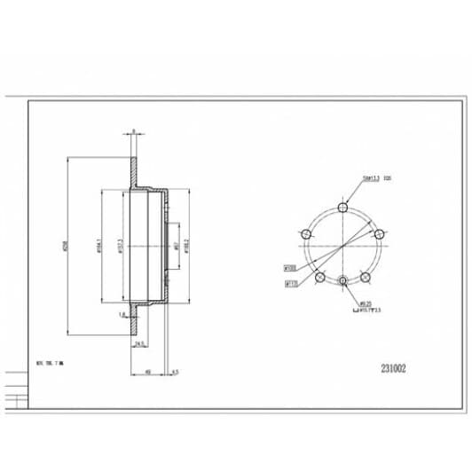 231002 Hart Тормозной диск