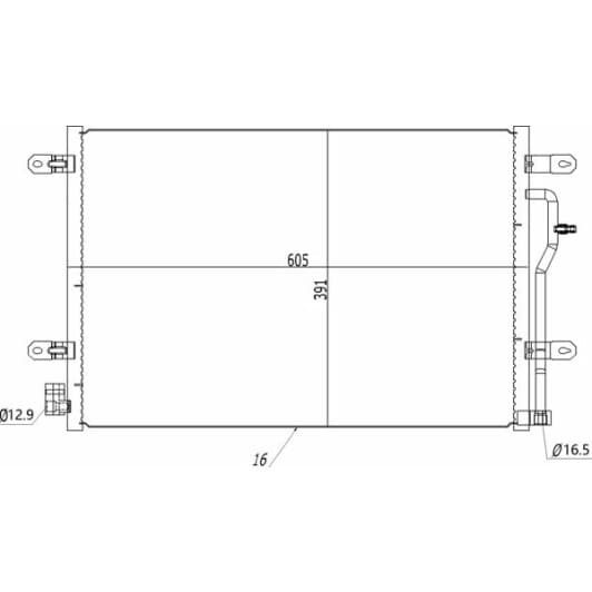 602737 Hart Радиатор кондиционера