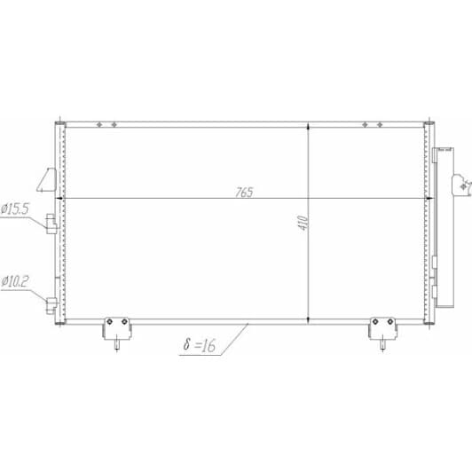 604066 Hart Радіатор кондиціонера для Toyota RAV4
