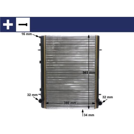 cr2033000s Mahle Радіатор охолодження двигуна