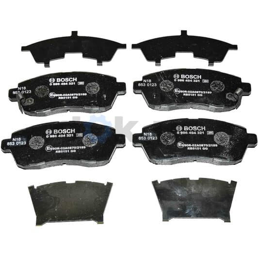 0 986 494 321 Bosch Гальмівні колодки