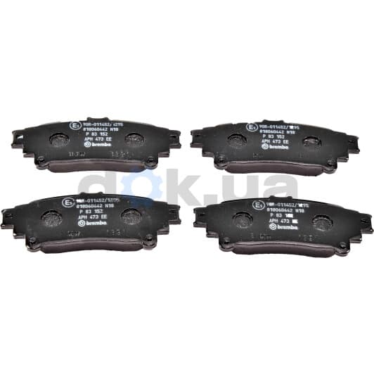 P 83 152 Brembo Тормозные колодки