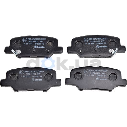 P 61 111 Brembo Тормозные колодки