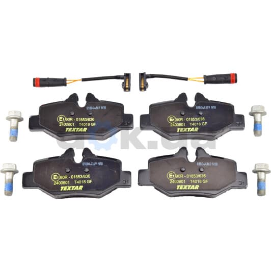 2400801 Textar Тормозные колодки