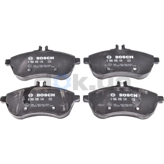 0 986 495 104 Bosch Гальмівні колодки