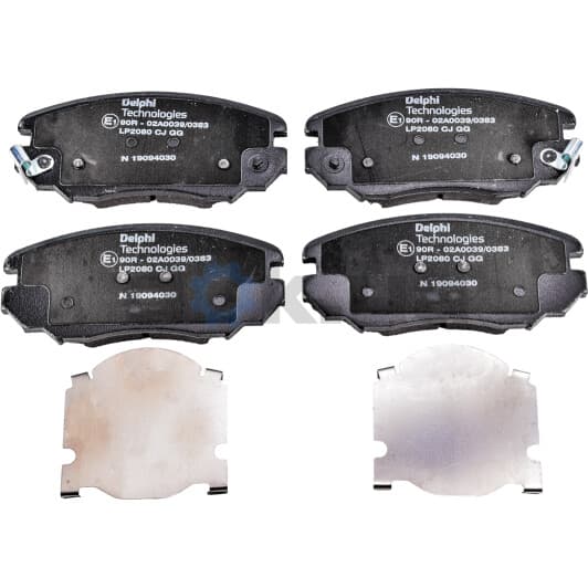 LP2080 Delphi Тормозные колодки