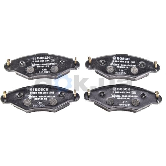 0 986 495 244 Bosch Гальмівні колодки