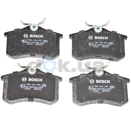 0 986 466 683 Bosch Тормозные колодки