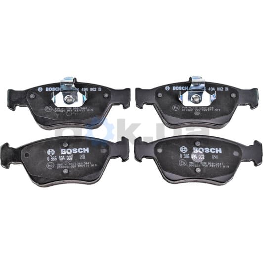 0 986 494 002 Bosch Гальмівні колодки