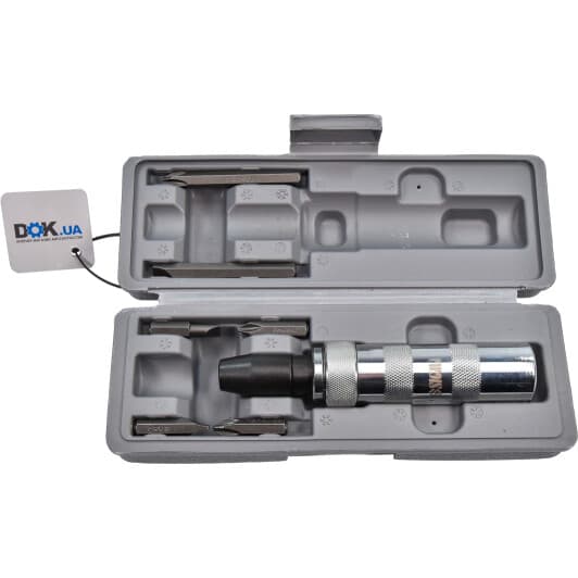 Отвертка реверсивная ударная с набором бит Sigma 4004011