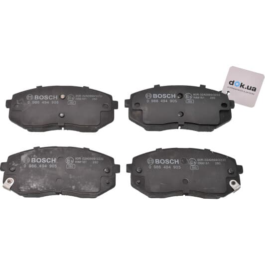 0986494905 Bosch Тормозные колодки