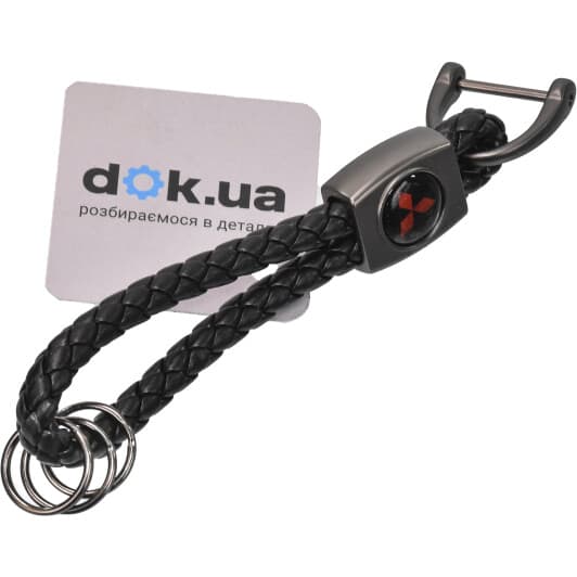 Брелок Vitol з логотипом Mitsubishi чорний 52691