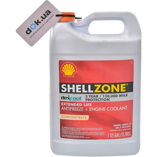Shell Shell Zone Dex-Cool Extended Life G12 красный концентрат антифриза
