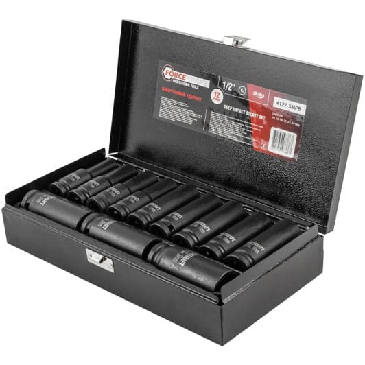 Набор торцевых головок Forcekraft FK-4127-5MPB 1/2" (12 пр.)