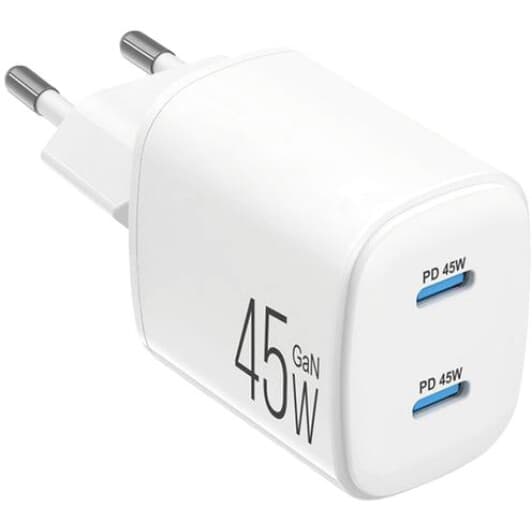 Мережевий зарядний пристрій Brevia ePower 44045GDCW 45 Вт