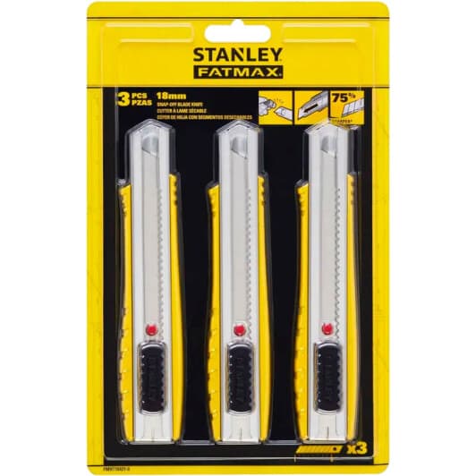 Набор ножей монтажных Stanley Fat Max FMHT10421-0 сегментированное 3 шт.