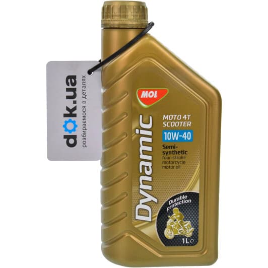 Моторное масло 4T MOL Dynamic Moto Scooter 10W-40 синтетическое