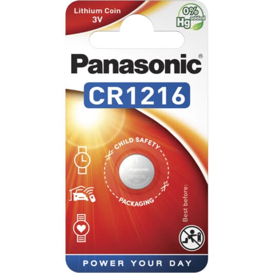 Батарейка Panasonic CR1216EL/1B CR1216 3 V 1 шт