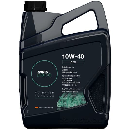 AVISTA Pace GER 10W-40 (4 л) моторное масло